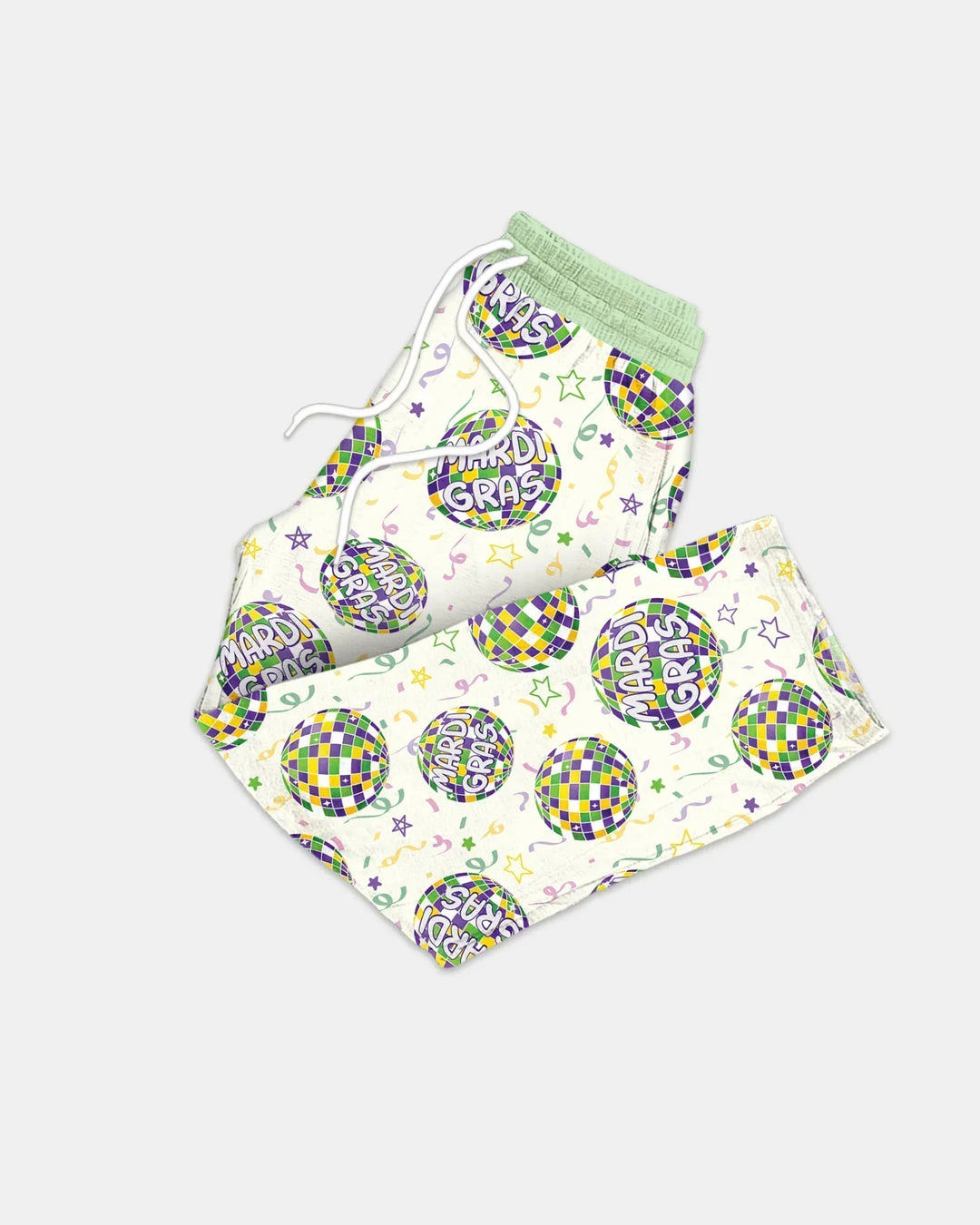 Mardi Gras Disco Ball Bamboo Men's Pajama Set