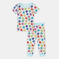 My Emotions Hebrew Bamboo Two Piece Short Sleeve Pajama Set