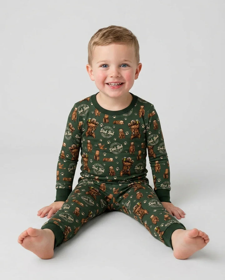 Daddy Bear It's Not A Dad Bod Bamboo Two Piece Long Sleeve Pajama Set