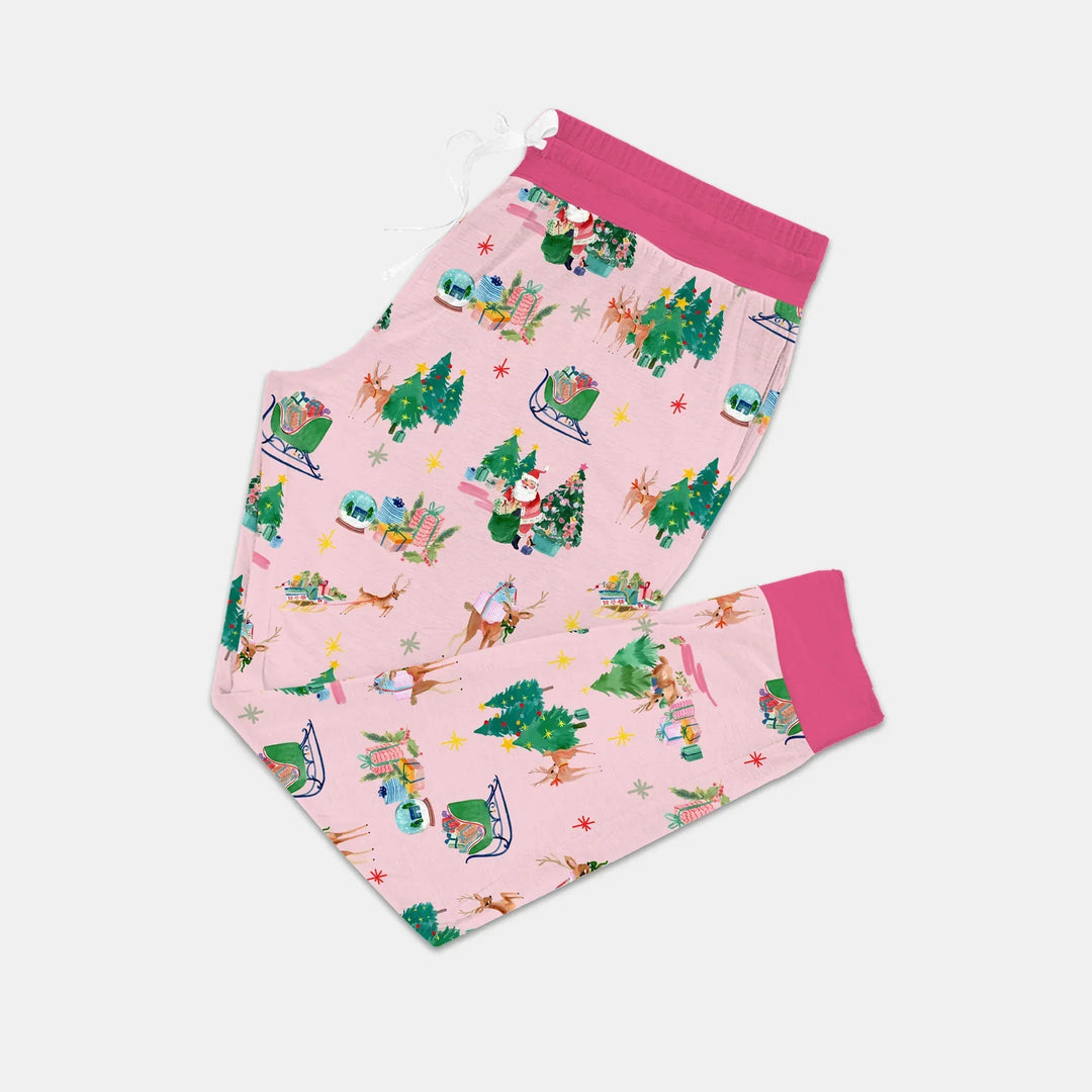 Jolly Forest Christmas Family Matching Bamboo Women Pajama Set