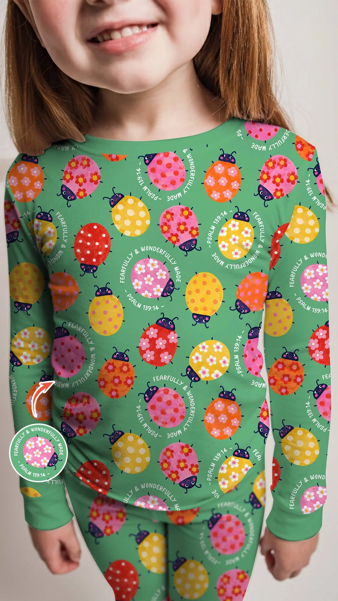 Template Bamboo Two Piece Long Sleeve Pyjamas Set