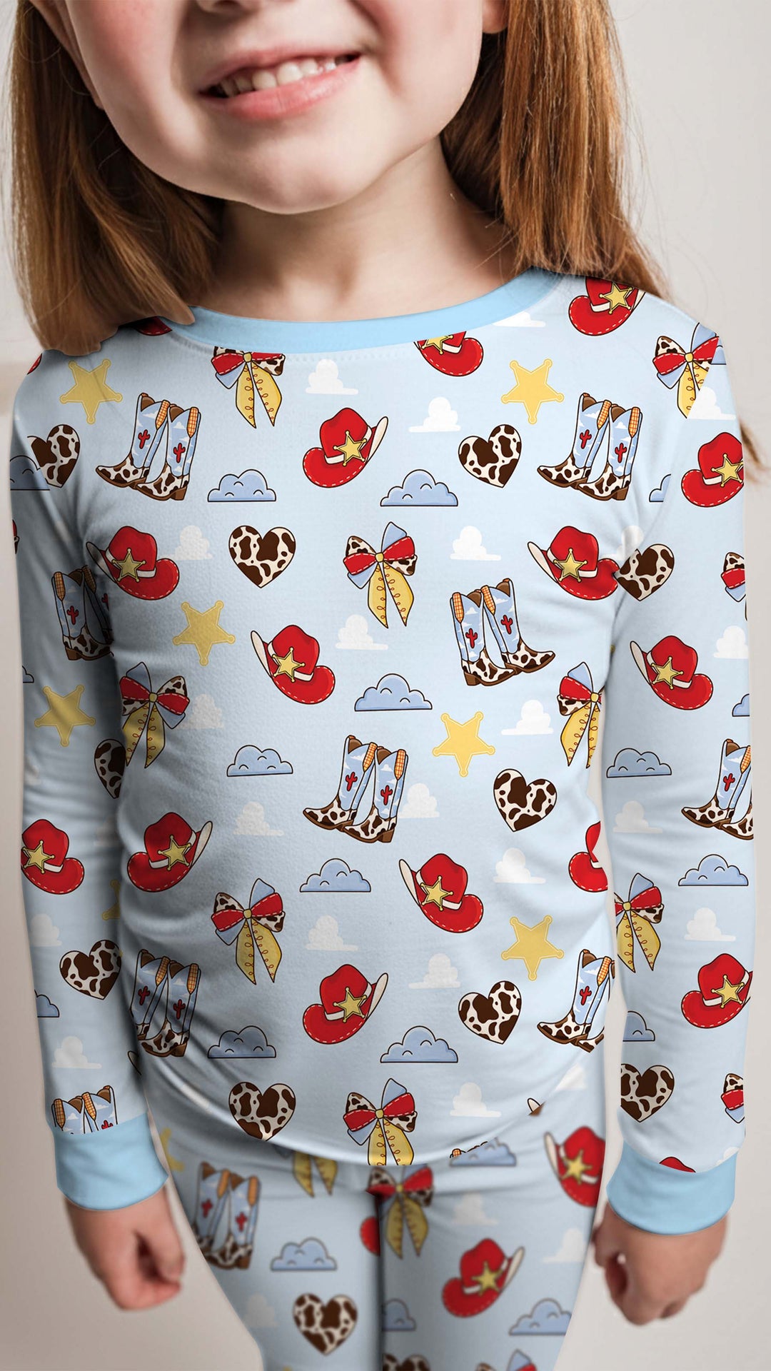 Template Bamboo Two Piece Long Sleeve Pyjamas Set