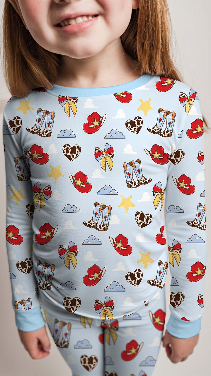Template Bamboo Two Piece Long Sleeve Pyjamas Set