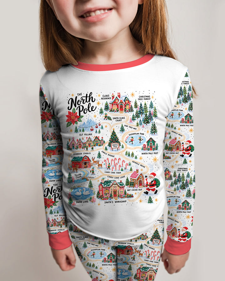 The North Pole Bamboo Two Piece Long Sleeve Pajama Set