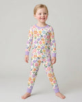 Flower Gardens Bamboo Two Piece Long Sleeve Pajama Set