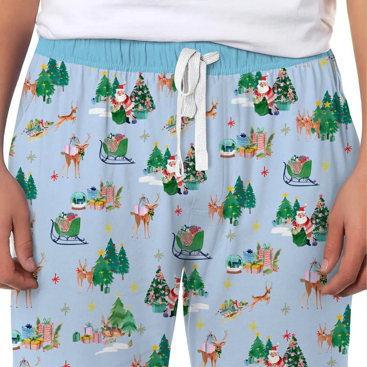 Jolly Forest Christmas Family Matching Bamboo Men's Pajama Set