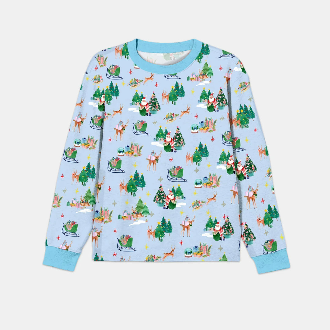 Jolly Forest Christmas Family Matching Bamboo Men's Pajama Set