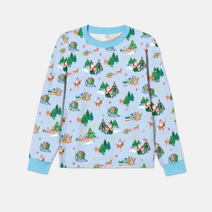 Jolly Forest Christmas Family Matching Bamboo Men's Pajama Set