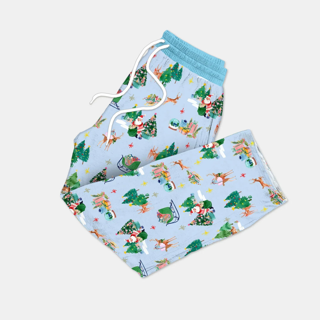 Jolly Forest Christmas Family Matching Bamboo Men's Pajama Set
