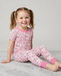 She Is Mom Floral Bamboo Two Piece Short Sleeve Pajama Set