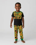 Kente Vibes Family Matching Bamboo Two Piece Short Sleeve Pajama Set
