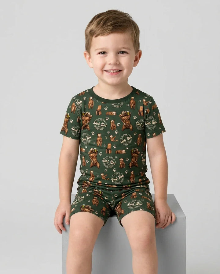 Daddy Bear It's Not A Dad Bod Bamboo Two Piece Short Sleeve Shorts Pajama Set
