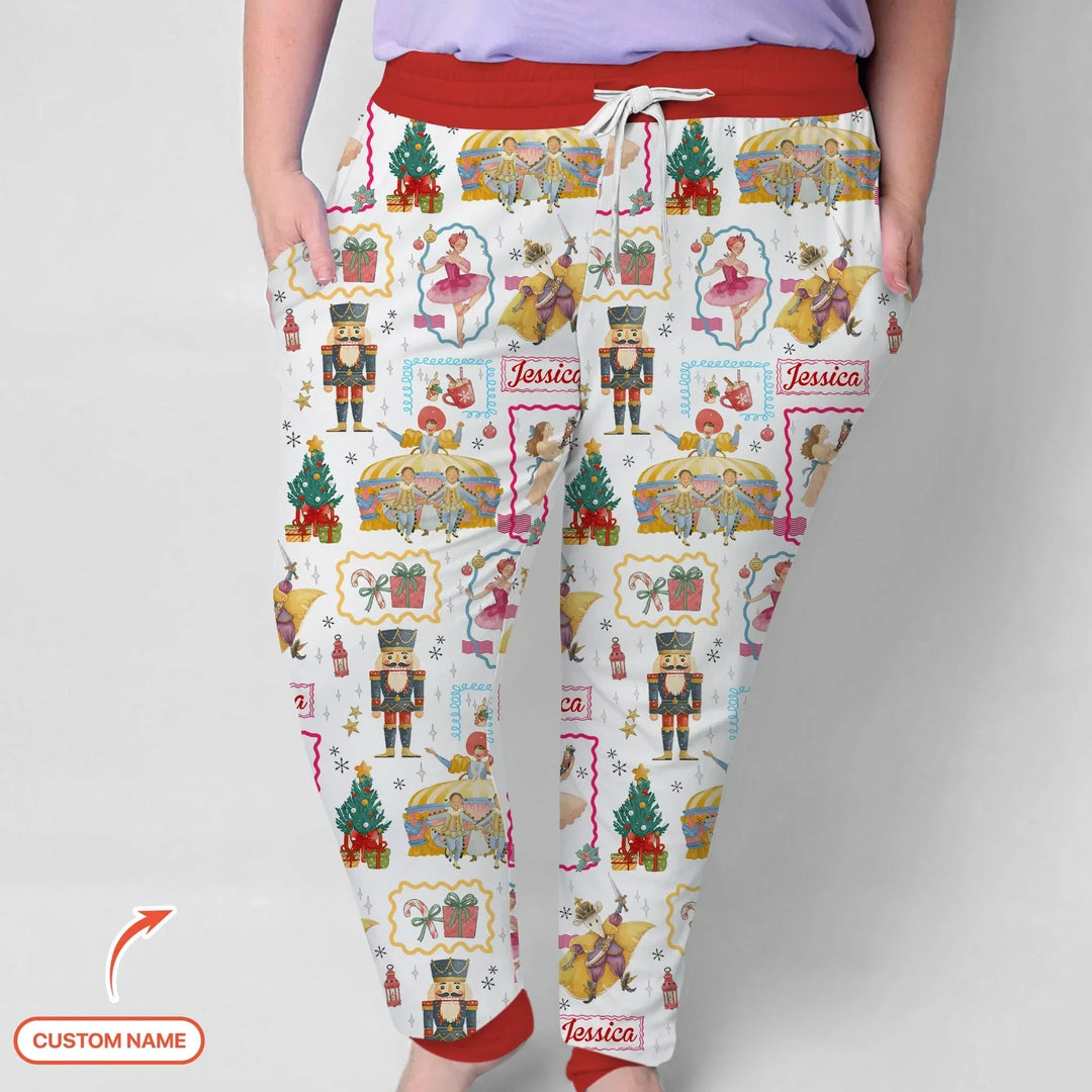The Enchanted Nutcracker Custom Name Bamboo Women Pajama Set