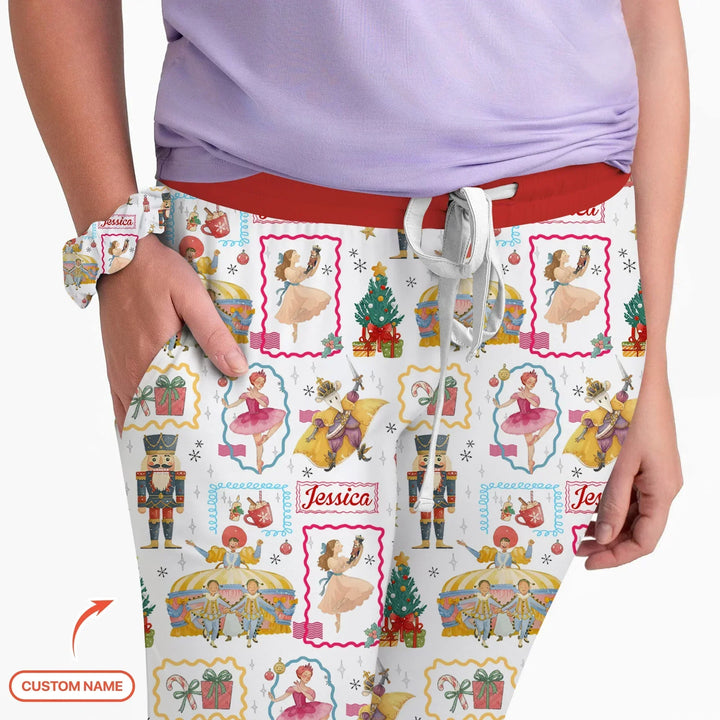 The Enchanted Nutcracker Custom Name Bamboo Women Pajama Set