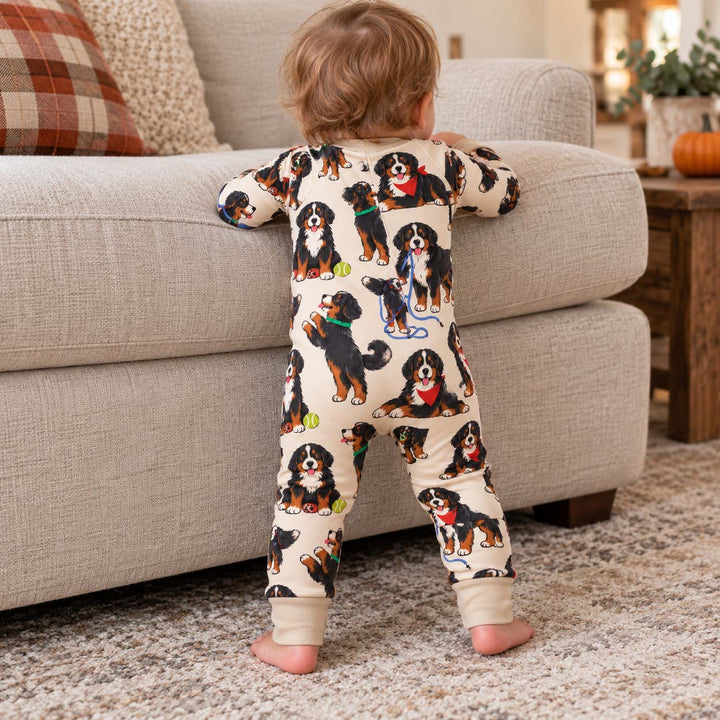 Playful Bernese Mountain Dog Moments Bamboo Convertible Zippy