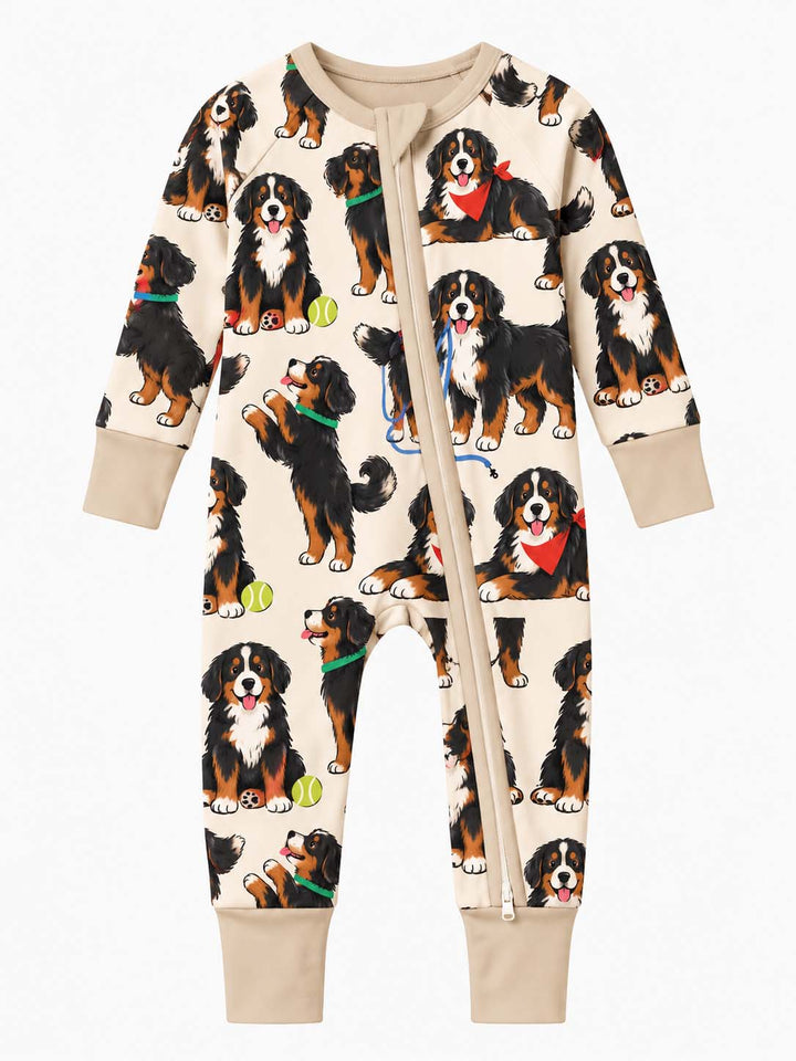 Playful Bernese Mountain Dog Moments Bamboo Convertible Zippy