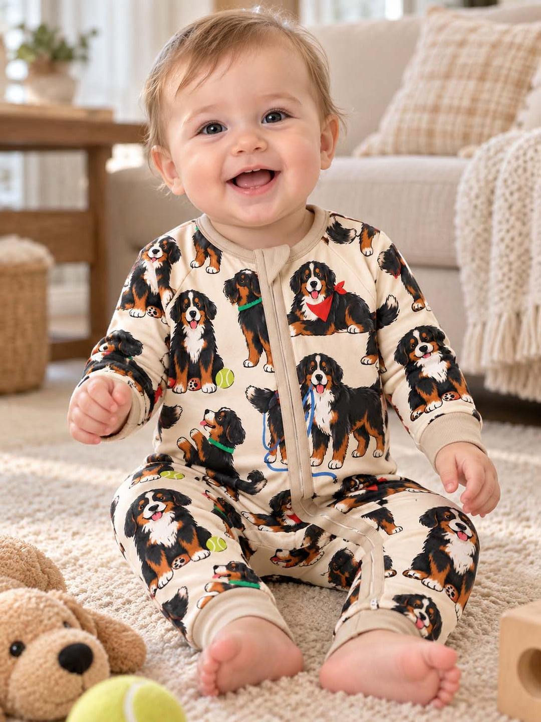 Bernese Mountain Dog Playtime Bamboo Convertible Zippy