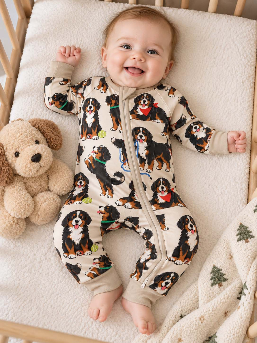 Bernese Mountain Dog Playtime Bamboo Convertible Zippy