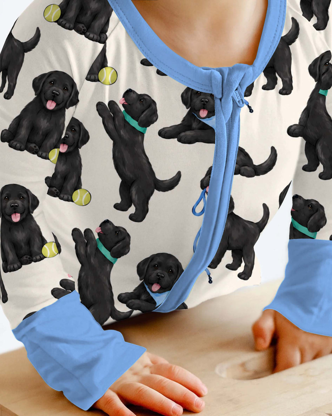 Playful Black Labrador Puppies Bamboo Convertible Zippy