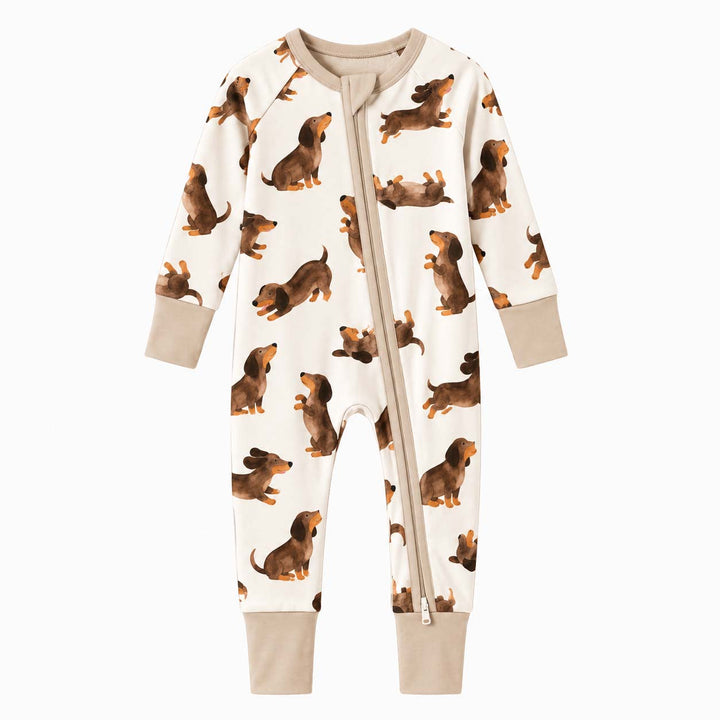 Playful Dachshund Poses Bamboo Convertible Zippy