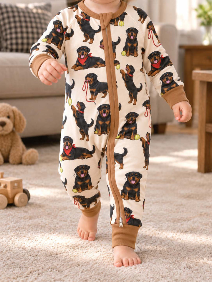Playful Rottweiler Puppies Bamboo Convertible Zippy