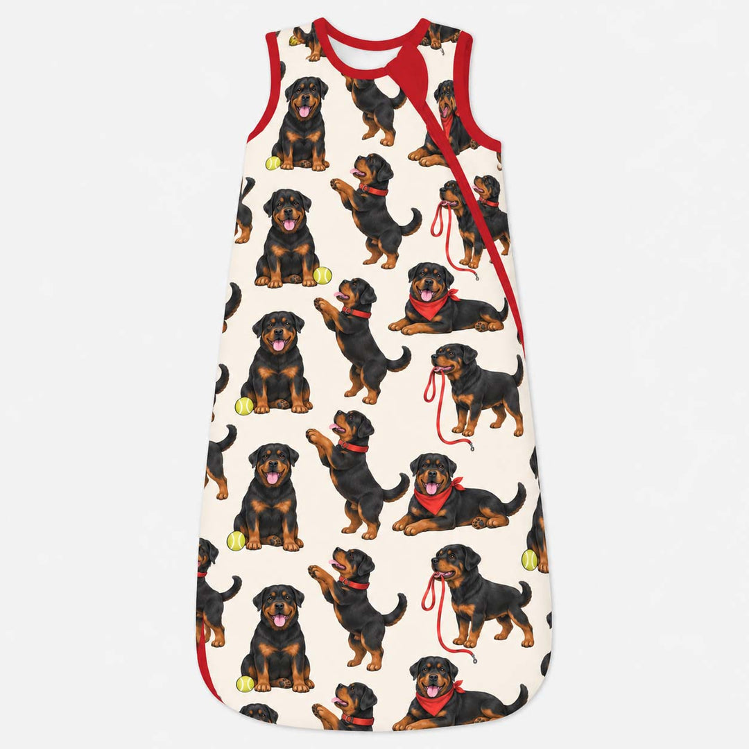 Playful Rottweiler Puppies Bamboo Sleep Bag