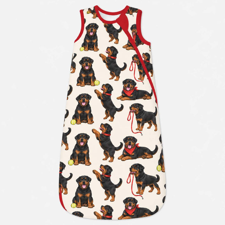 Playful Rottweiler Puppies Bamboo Sleep Bag