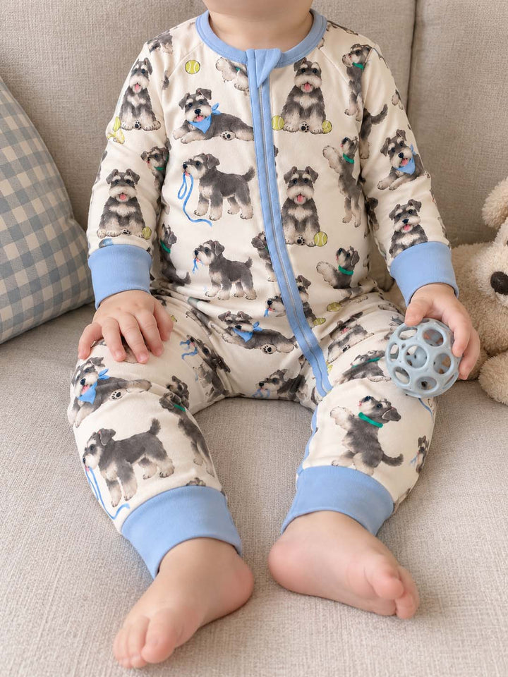 Playful Schnauzer Puppies Bamboo Convertible Zippy