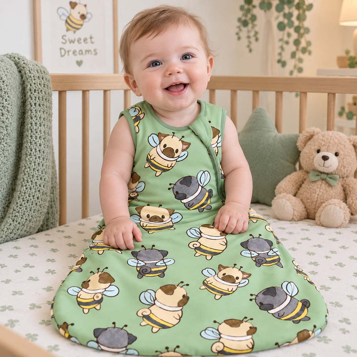 Pug Bumblebee Bamboo Sleep Bag