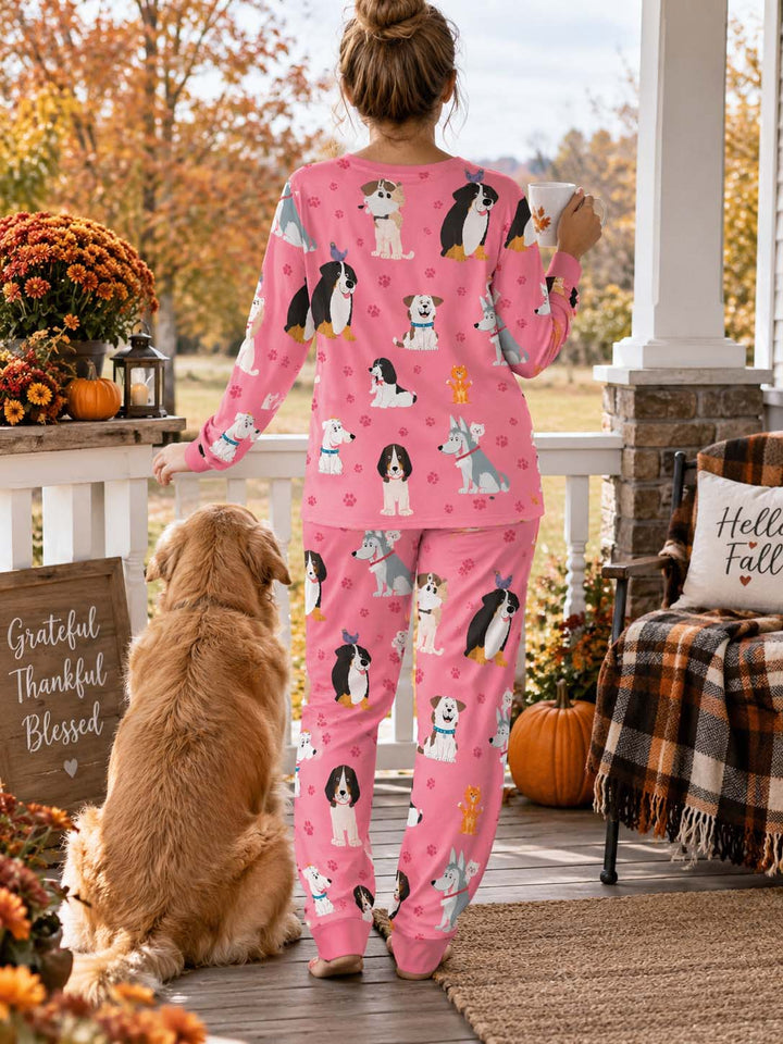 Puppy Party Pals Bamboo Women Pajama Set