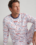 Funny Dachshund Pasta Pups Bamboo Men's Pajama Set
