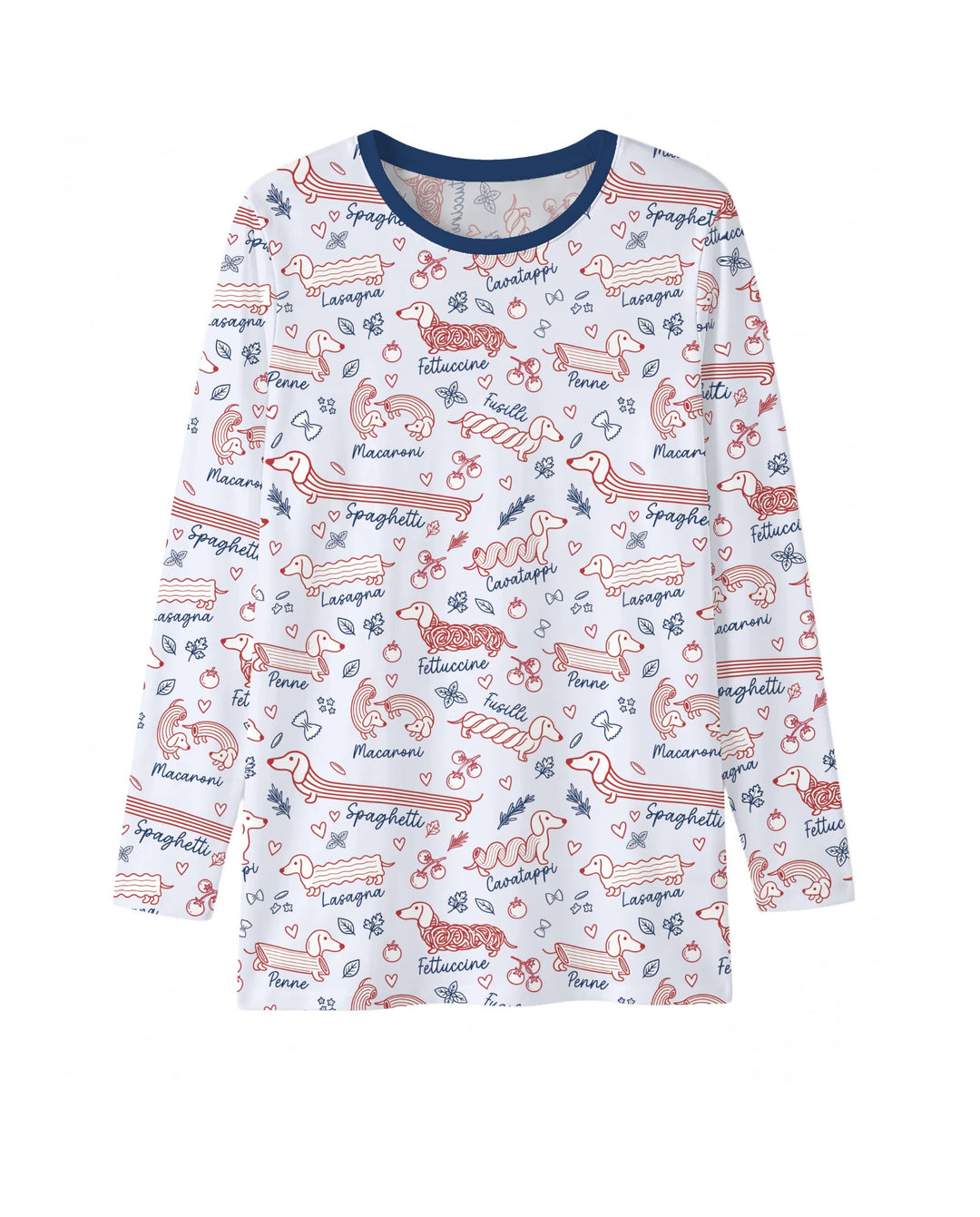 Funny Dachshund Pasta Pups Bamboo Men's Pajama Set