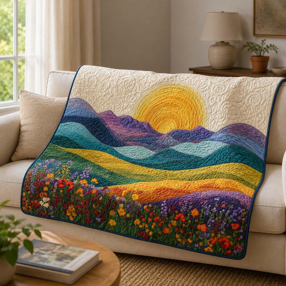 Radiant Sun Bamboo Quilt Blanket