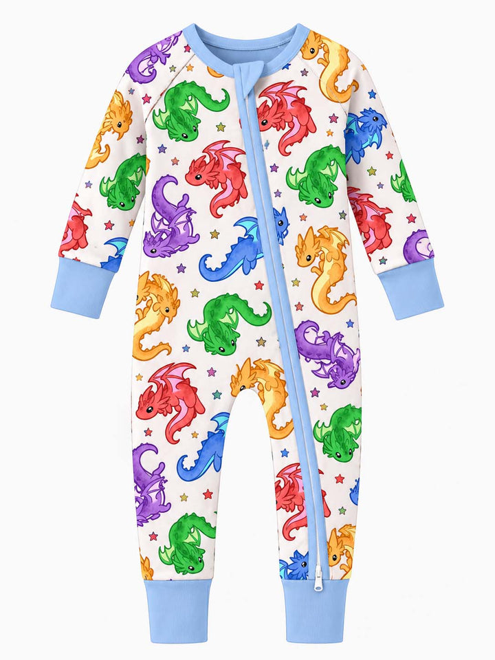 Rainbow Baby Dragons Bamboo Convertible Zippy