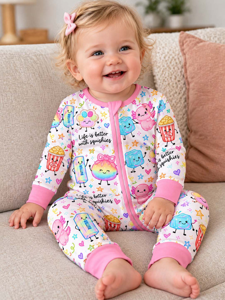 Rainbow Squishy Friends Bamboo Convertible Zippy
