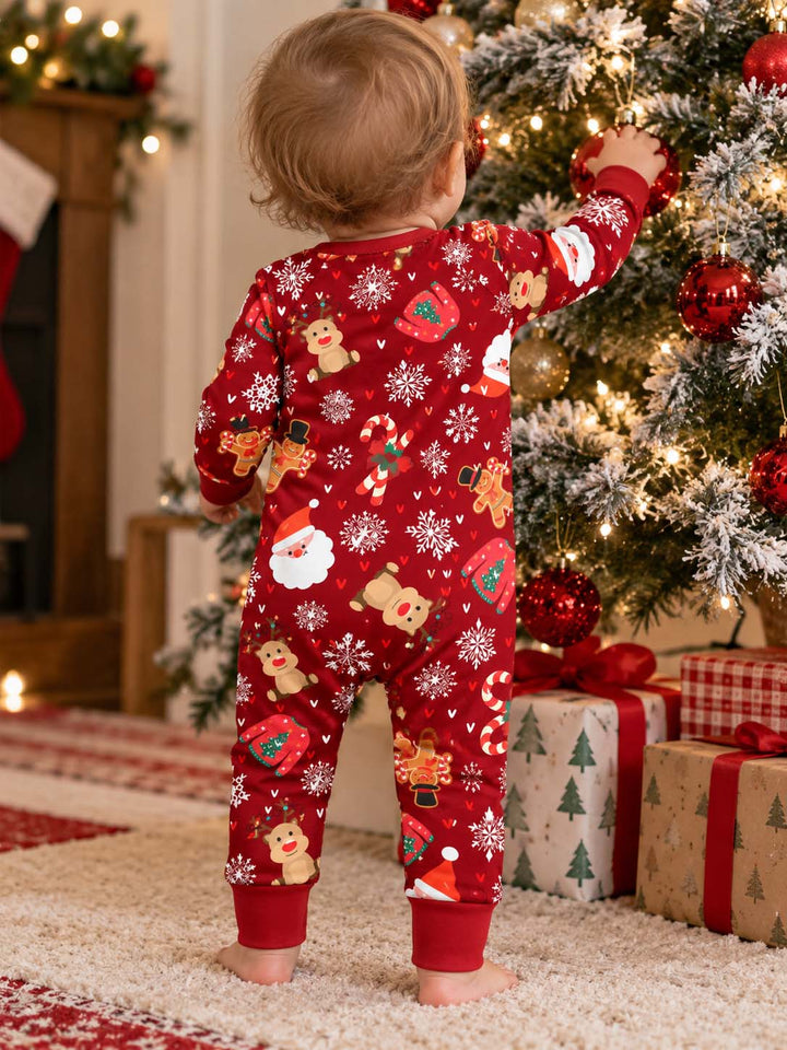 Red Christmas Holiday Pattern Bamboo Convertible Zippy