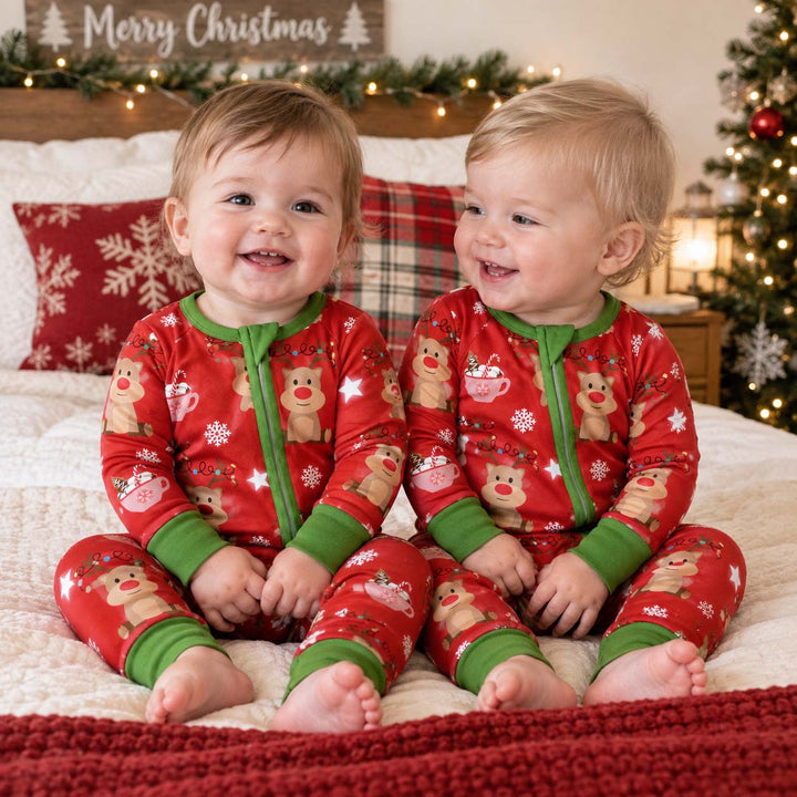 Reindeer Cocoa Christmas Bamboo Convertible Zippy