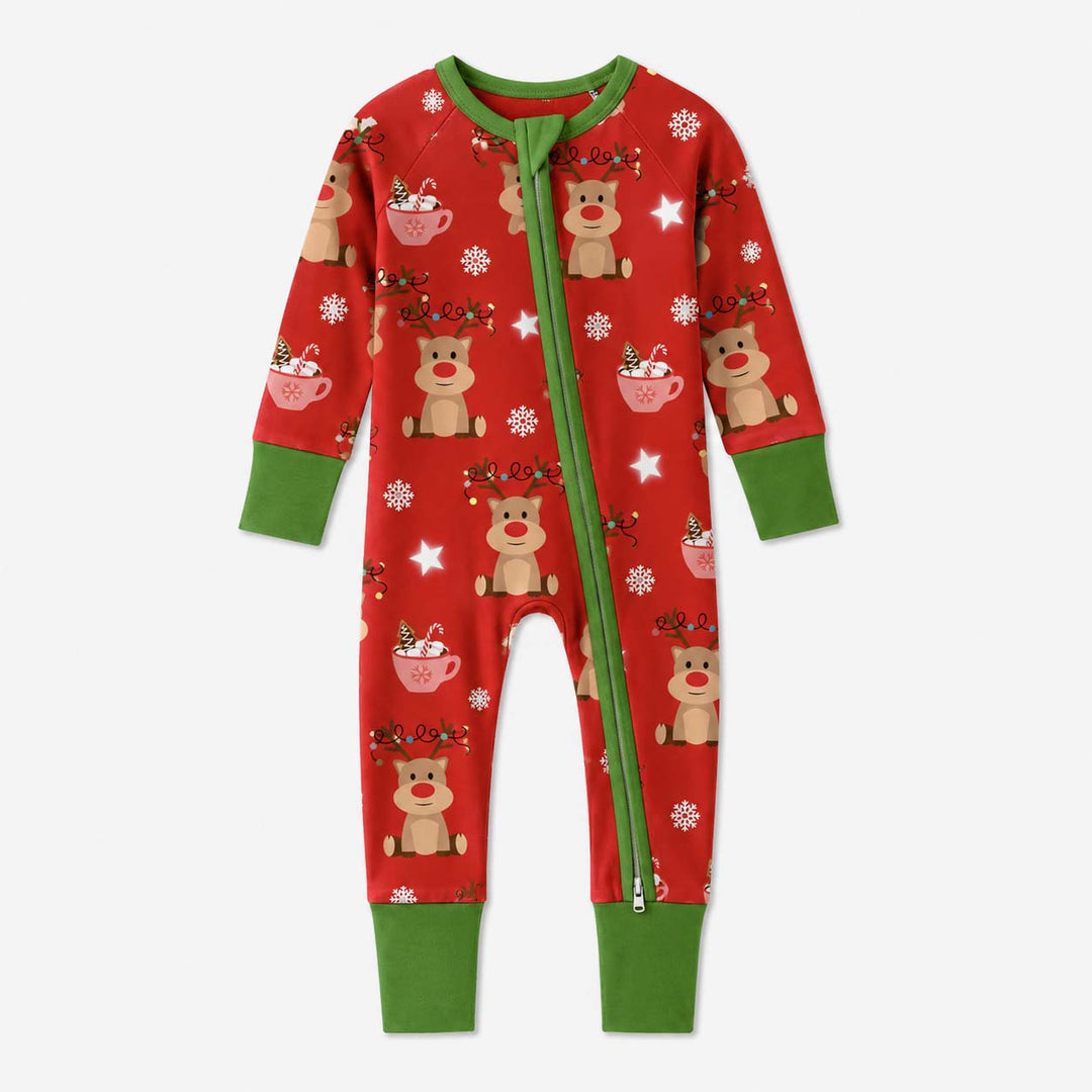 Reindeer Cocoa Christmas Bamboo Convertible Zippy