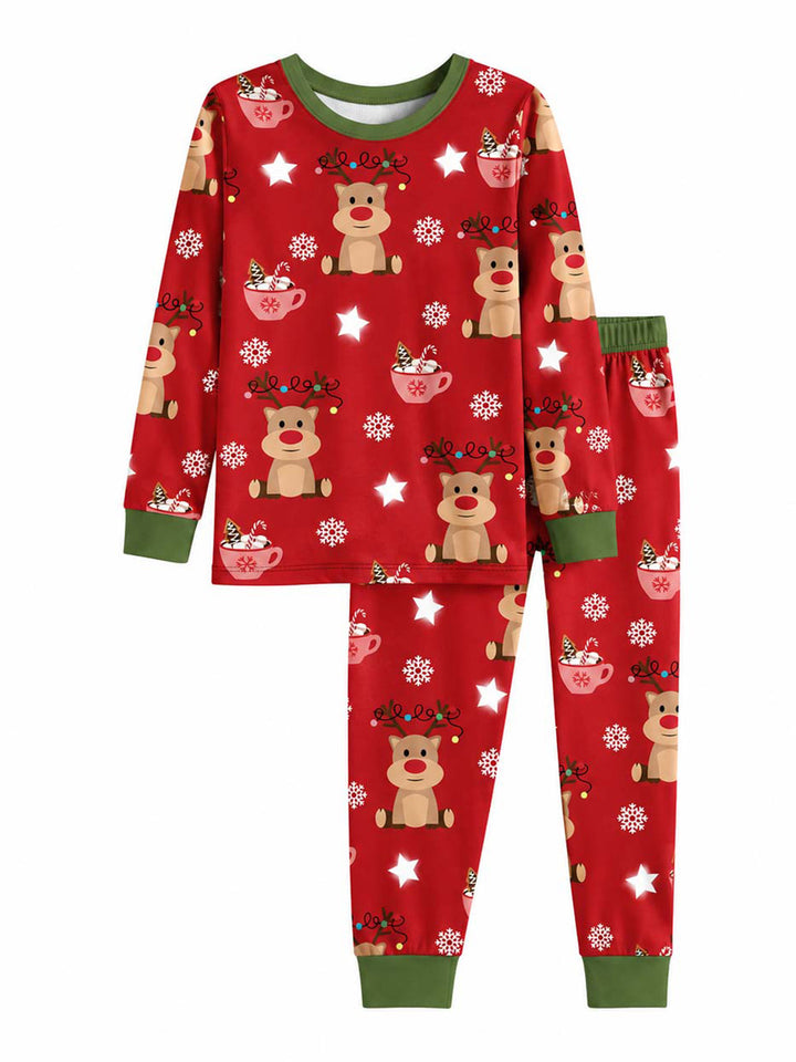 Reindeer Cocoa Christmas Bamboo Men's Pajama Set
