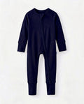 Cetacean Blue Bamboo Convertible Zippered Romper