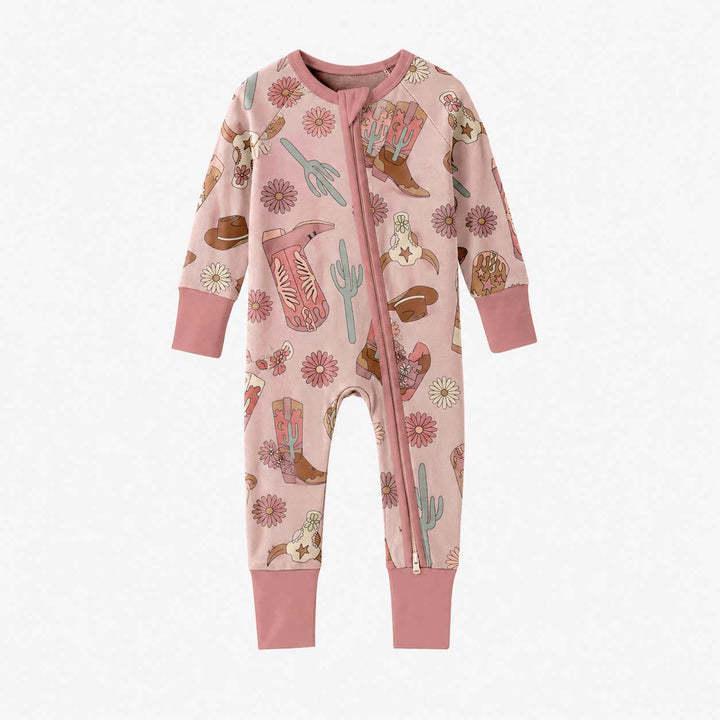 Retro Floral Cowgirl Bamboo Convertible Zippy