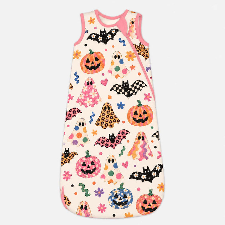 Retro Floral Halloween Bamboo Sleep Bag