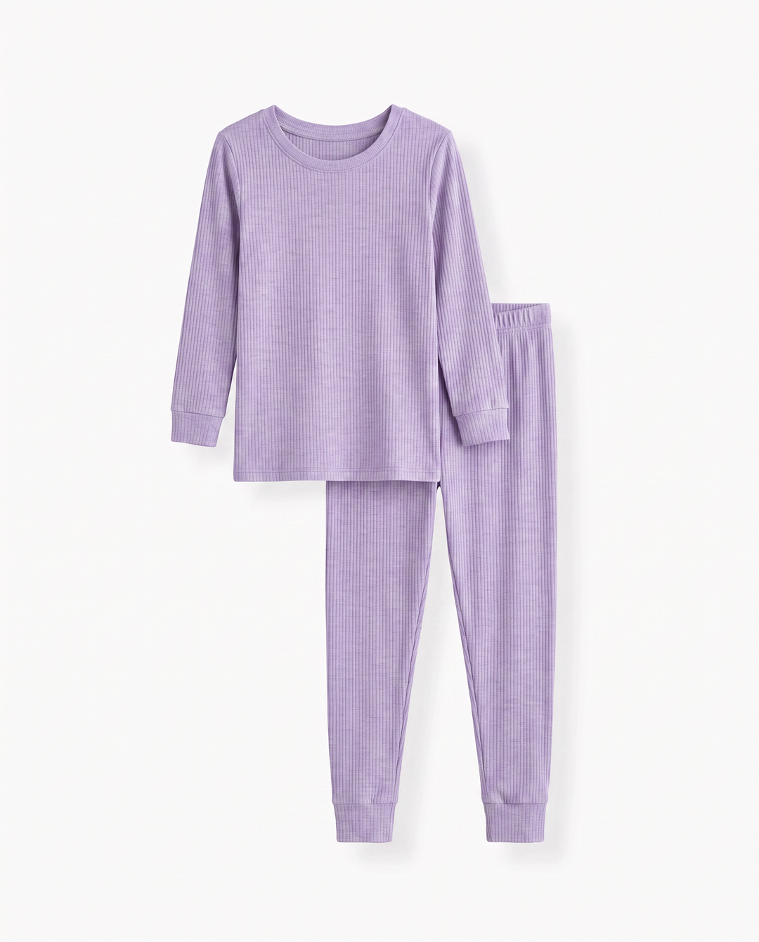 Ribbed Bamboo Two Piece Long Sleeve Pajama Set