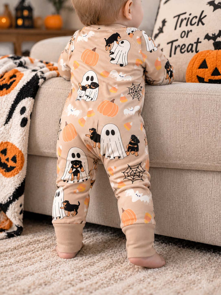 Rottweiler Ghost Halloween Bamboo Convertible Zippy