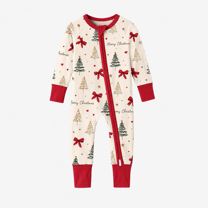 Rustic Christmas Bows and Trees Bamboo Convertible Zippy