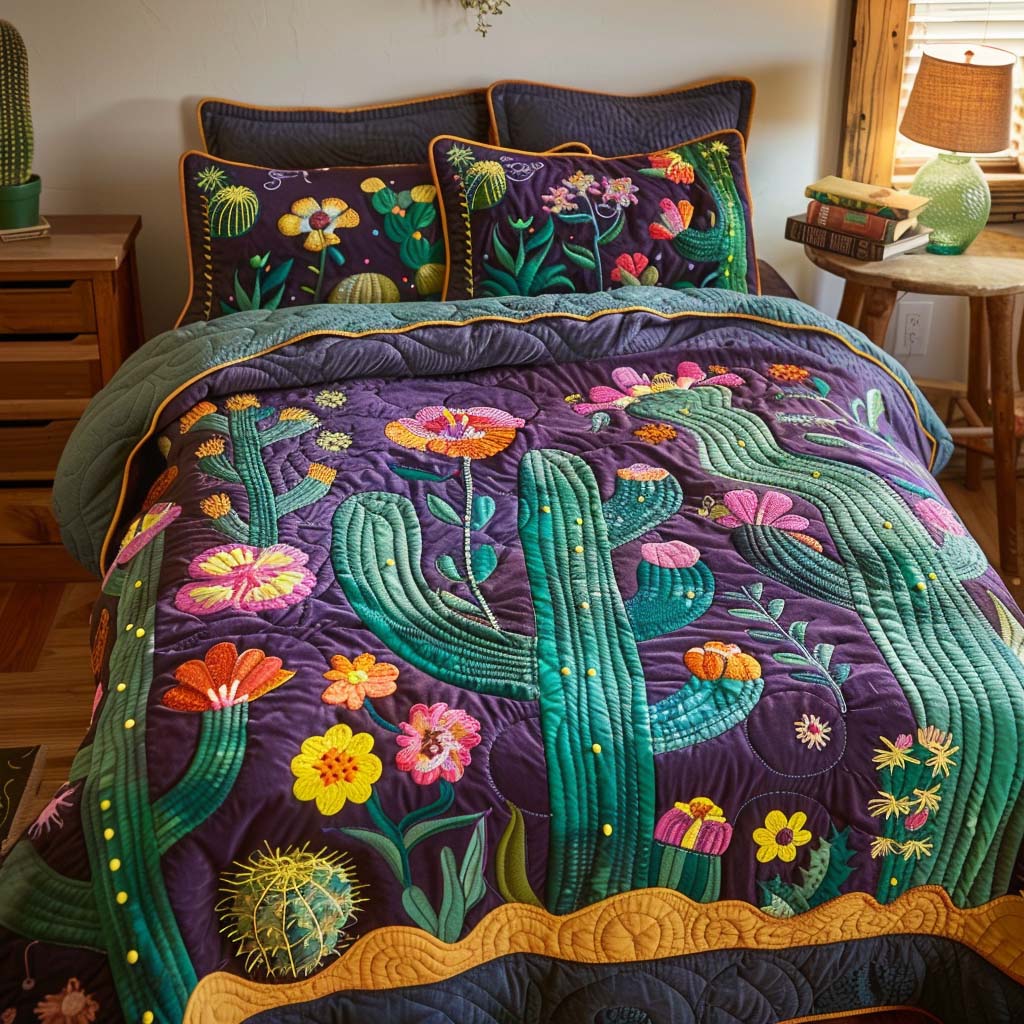 Rustic Desert Charm Bamboo Quilt Bedding Set