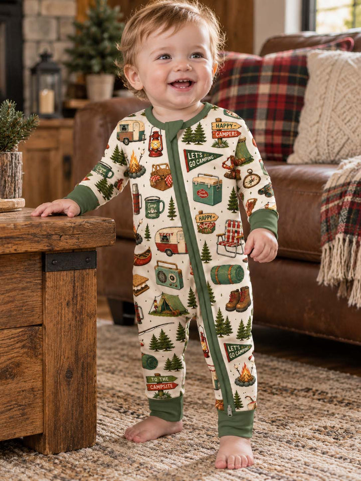 Rustic Happy Campers Bamboo Convertible Zippy