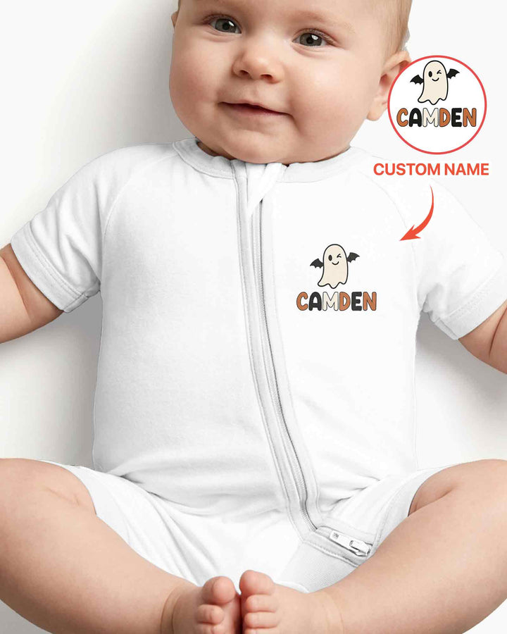 Personalized One Spooky Dude Bamboo Shorty Zippy