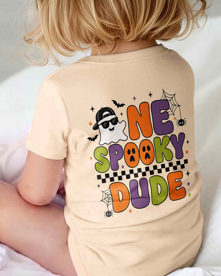 Personalized One Spooky Dude Baby Bamboo Bodysuit