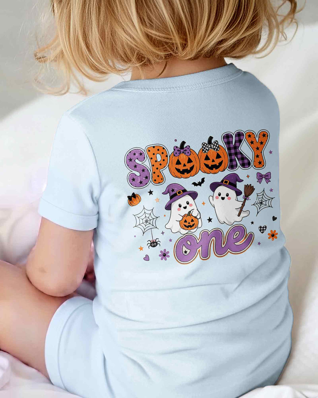 Personalized Spooky One Baby Boo Halloween First Birthday Bamboo Bodysuit